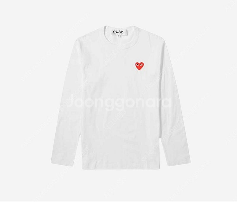 꼼데가르송 롱슬리브 티셔츠 화이트 XXL--0