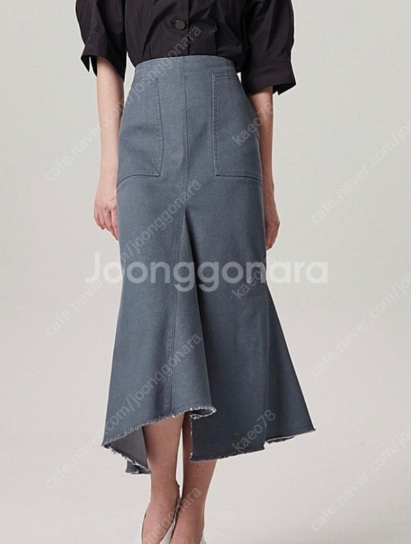 한섬 타임 포스트모던 ㆍ절개롱스커트--6