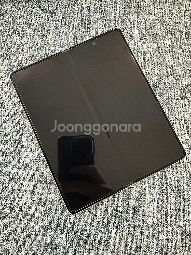 갤럭시Z폴드4 256G 베이지 무잔상 미세 점 멍 꿀폰...--9