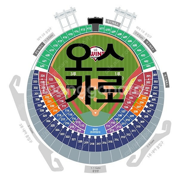 4/15 화 4/17 목 잠실 삼성 VS LG 1루 3...--0