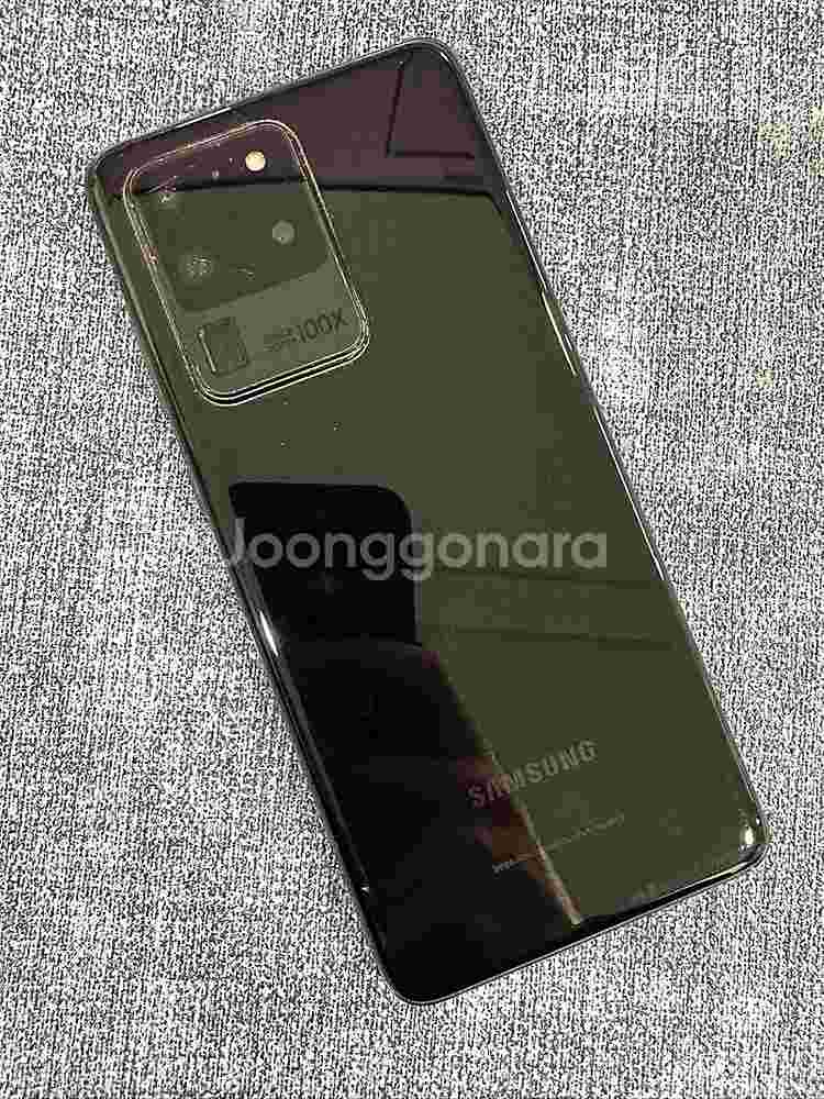 (게임용 서브용) 갤럭시S20울트라 256G 블랙 파손...--1