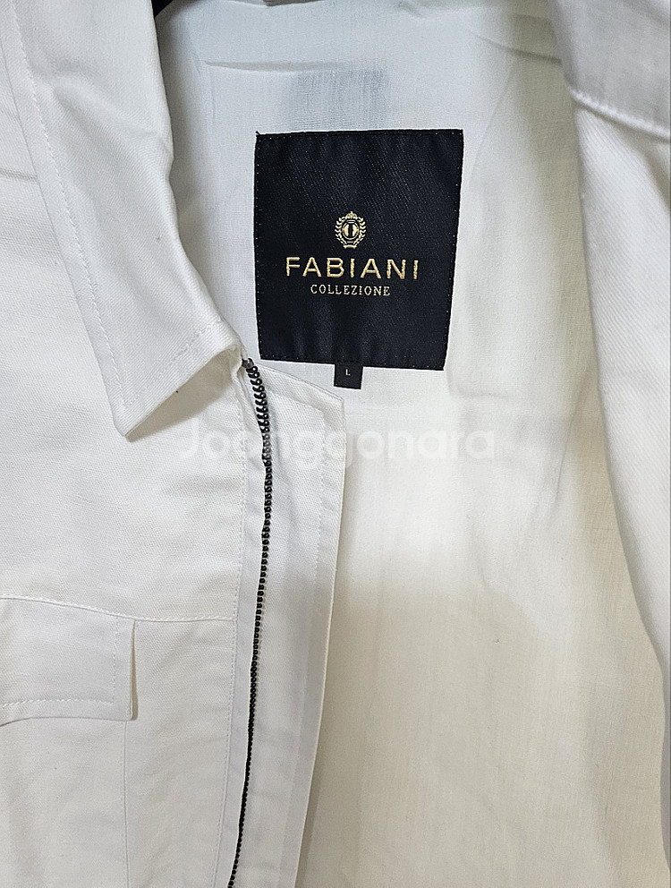 새제품 S/S Fabiani 화이트 트러커 자켓--2