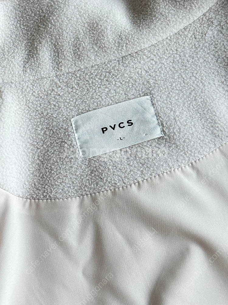 pvcs 플리스 버튼 재킷 크림--3