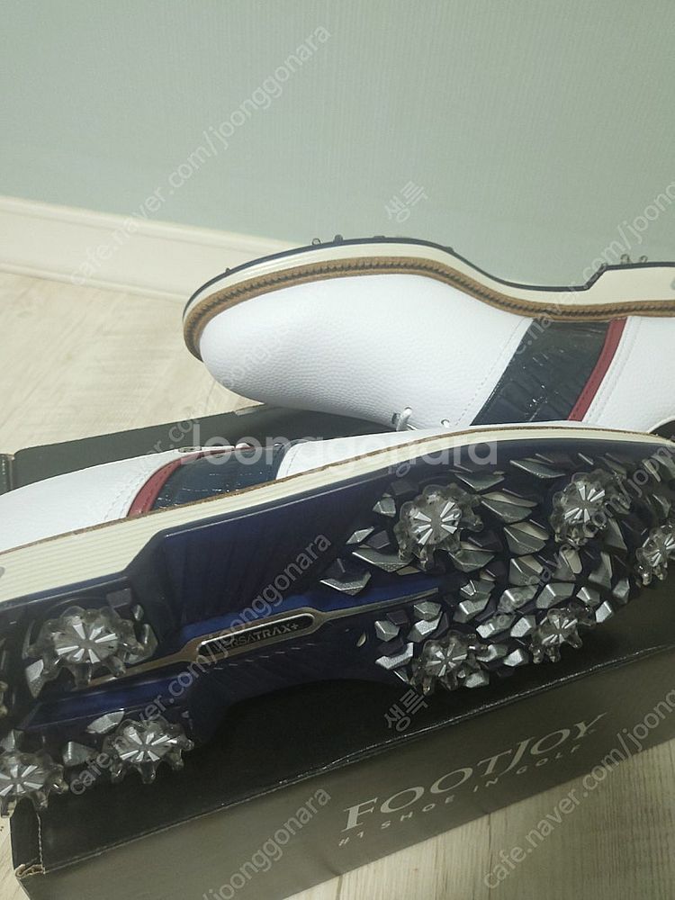 풋조이 FOOTJOY 골프화 스파이크 화이트 네이비 새...--1