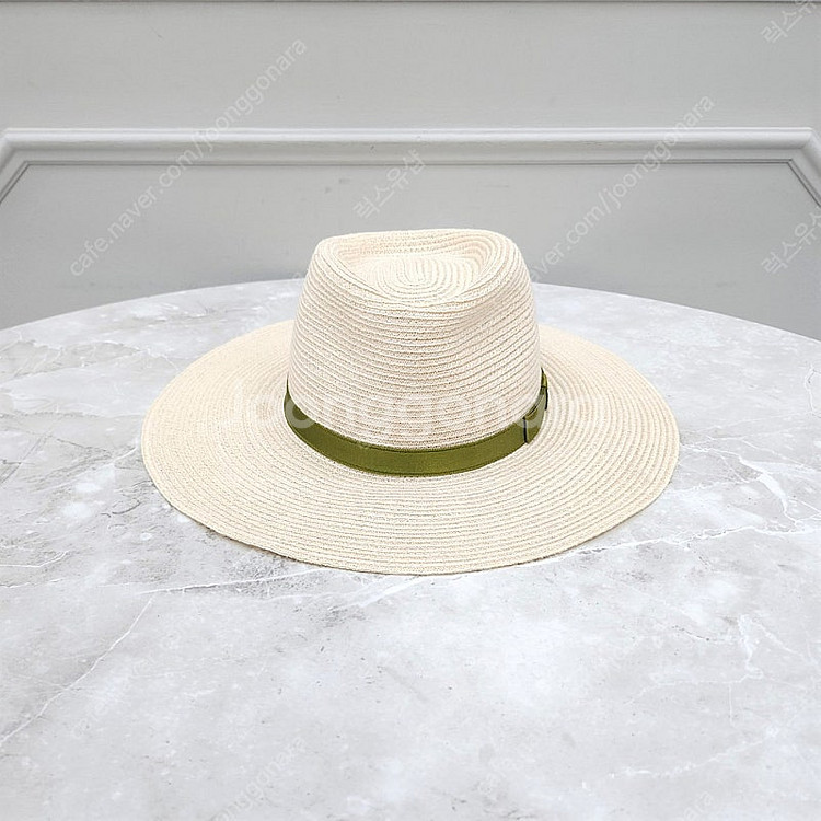 [럭스유] 샤넬 CC 로고 리본 라피아 버킷 햇 S--1