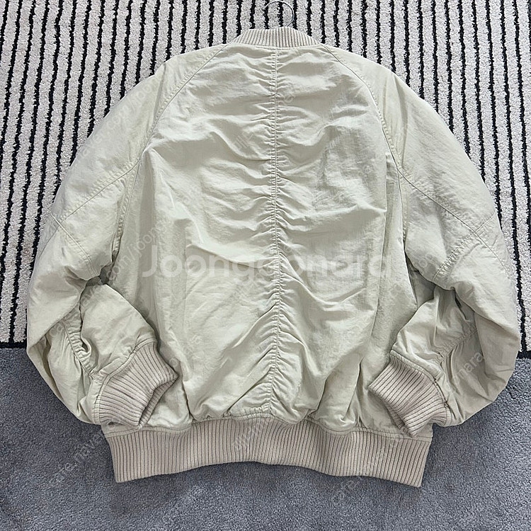 (새상품)L샌드사운드 ma-1 봄버자켓 점퍼 아이보리--3