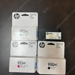 HP 프린터기 정품 & 재생토너 잉크 951XL, 950XL 일괄 판매 (HP8640 복합기에 사용)
