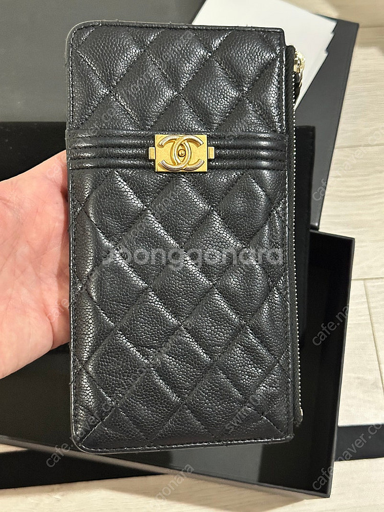 보이샤넬 캐비어 폰케이스 카드홀더--1
