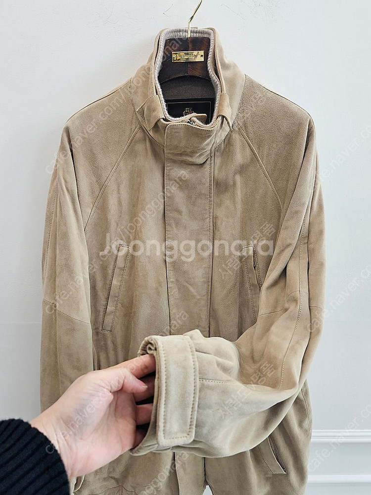로로피아나 베이지 스웨이드 아이서 자켓 [ 쿠치넬리 에...--4