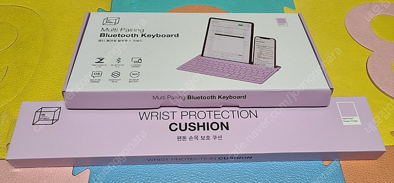 팬톤 블루투스 키보드+손목쿠션SET