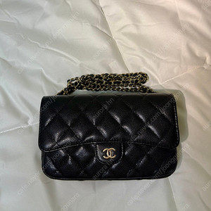샤넬 클래식 더블 체인 플랩 폰홀더백