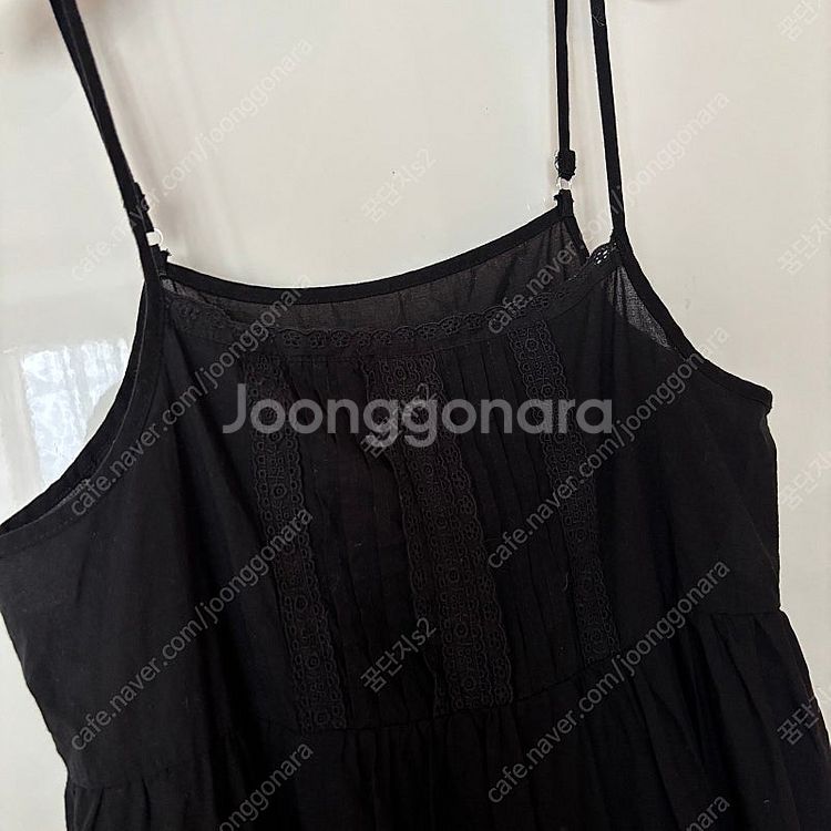 뷔스티에 아일렛 레이스 민소매원피스 뷔스티에 나시 슬리...--2