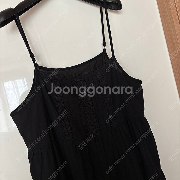 뷔스티에 아일렛 레이스 민소매원피스 뷔스티에 나시 슬리...--3