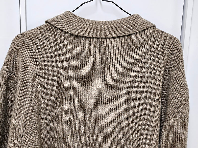 에스피오나지 밀러 헤비웨이트 카라가디건xl 베이지--4