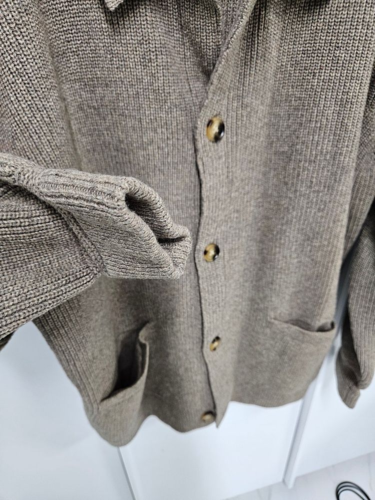 에스피오나지 밀러 헤비웨이트 카라가디건xl 베이지--5