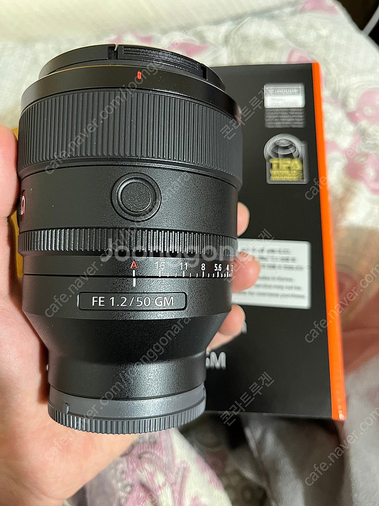 소니 50mm f1.2 팜니다. SEL50F12GM--0