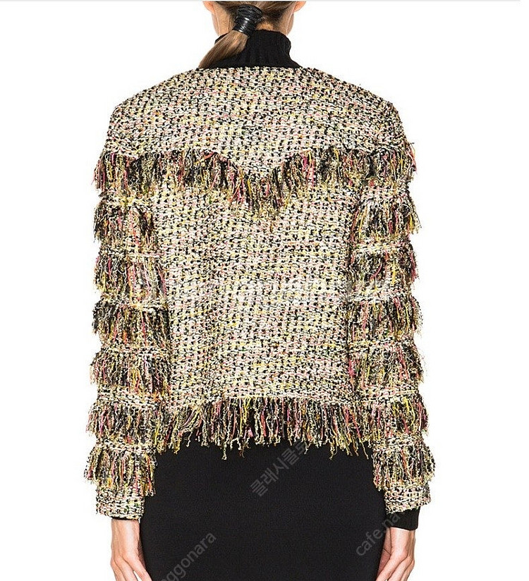 MSGM 글리터 트위드 프린지 자켓 (40)--4