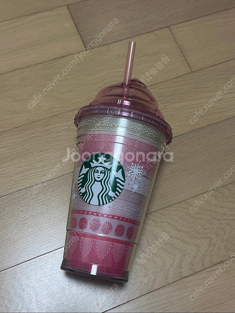 스타벅스 로고 핑크 콜드컵 473ml--0