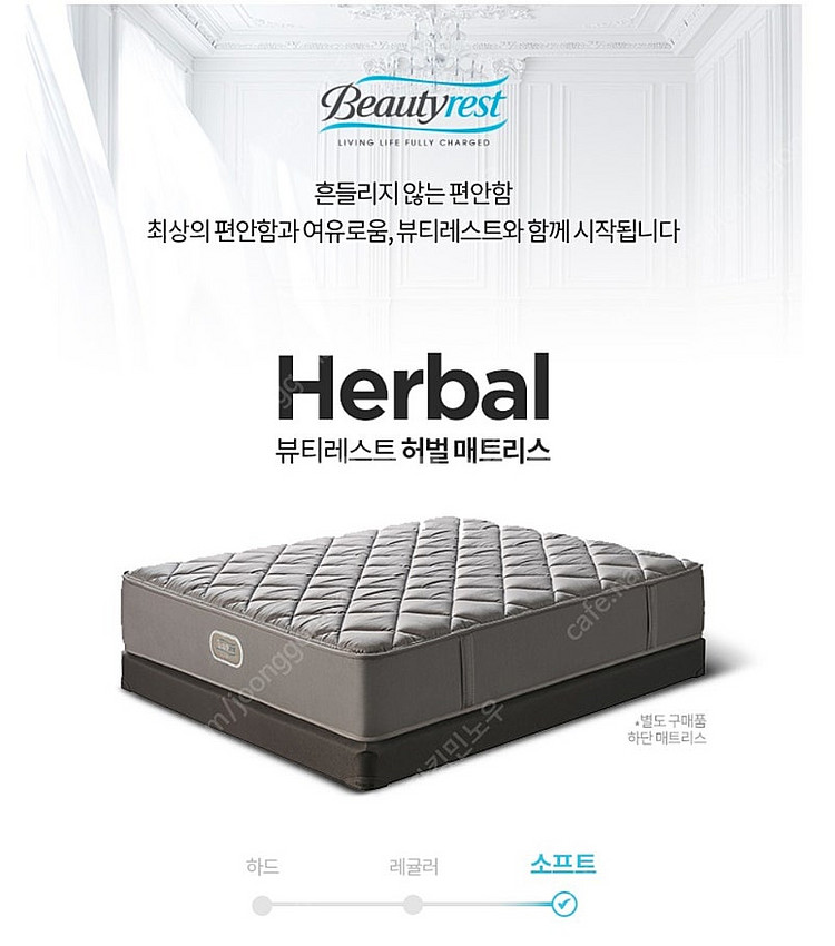 시몬스 뷰티레스트 허벌 슈퍼싱글 침대 매트리스 SS 소...--2