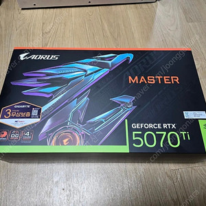 RTX 5070TI AORUS 어로스마스터 팝니다