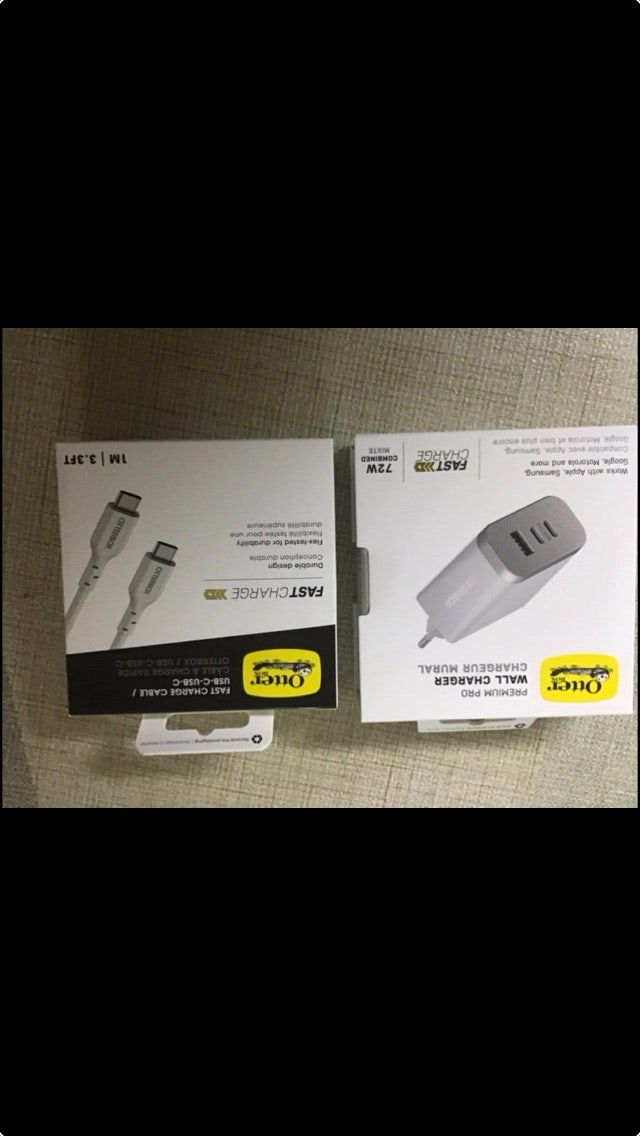 미개봉 오터박스 72w PD 초고속충전기 어댑터+usb...--0
