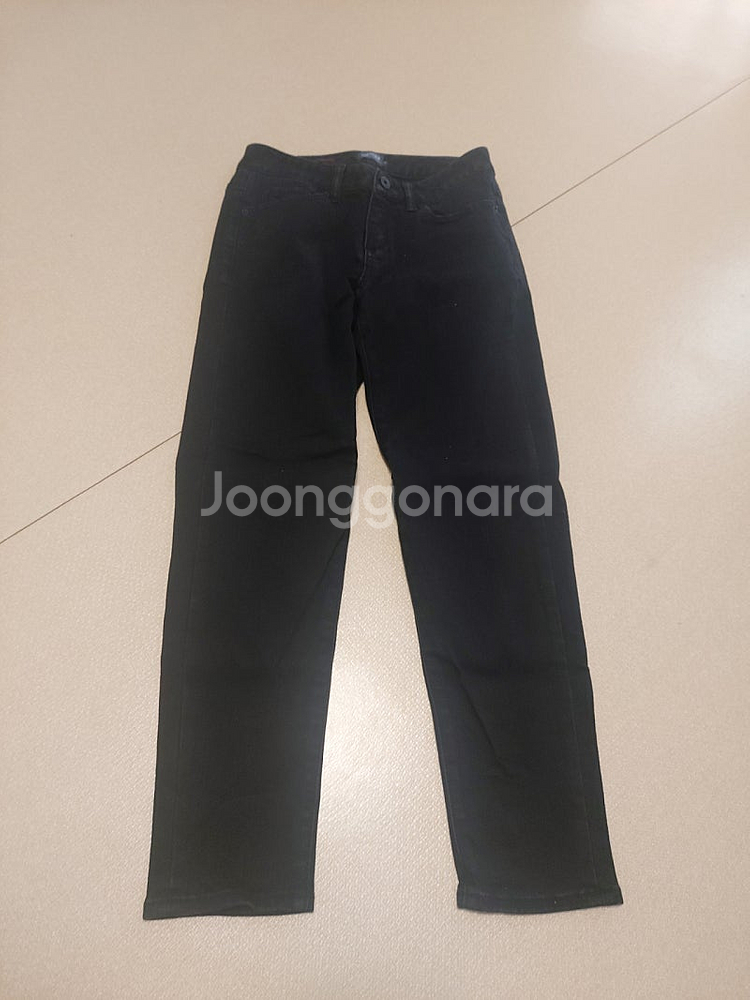 디자인유나이티드 여성 여자 약기모 흑청 새제품 청바지--0