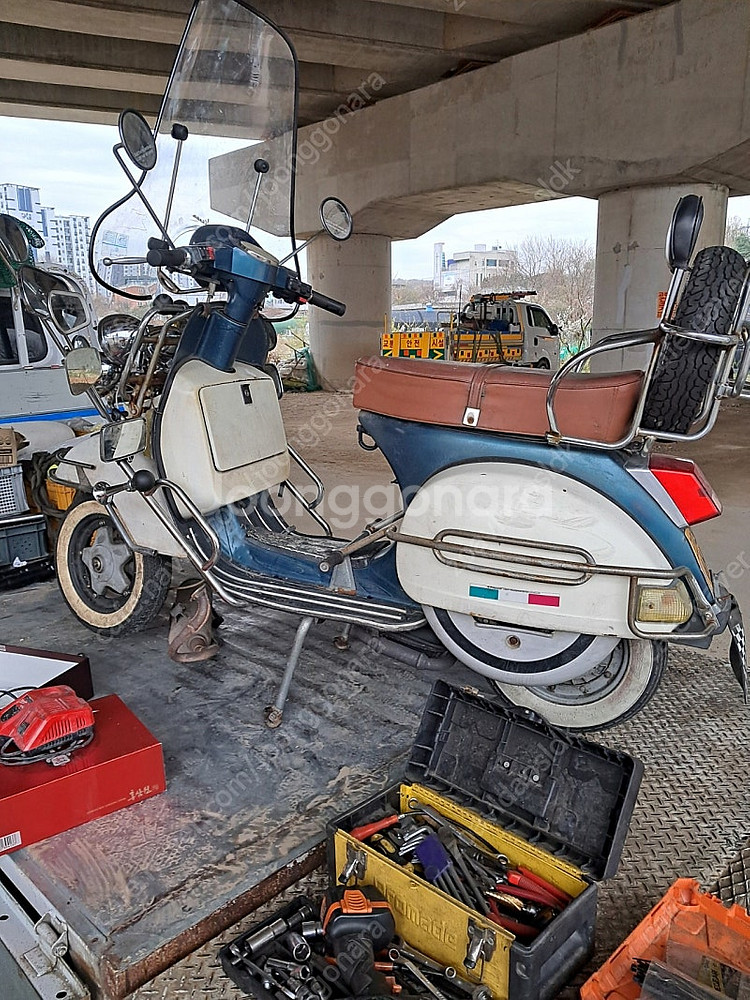 올드베스파 PX125 LML스타125 4T 핸드기어 모...--6