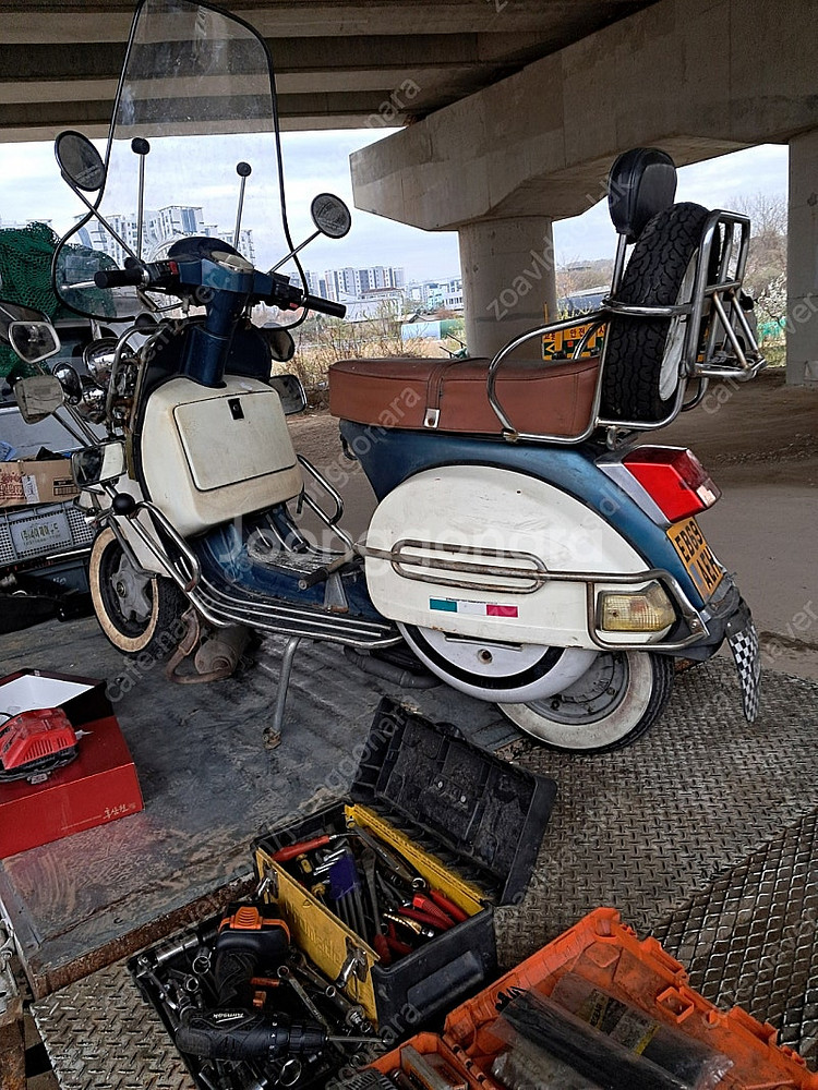 올드베스파 PX125 LML스타125 4T 핸드기어 모...--7
