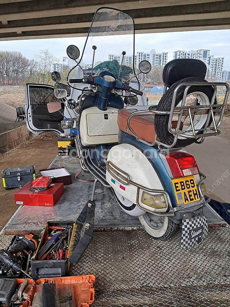 올드베스파 PX125 LML스타125 4T 핸드기어 모...--8