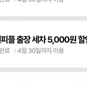 [1500원] 카앤피플 출장세차 5000원할인권