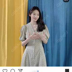 비이커 강민경 플라워패턴 원피스 (가격내림)