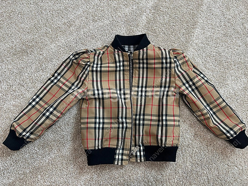 버버리 키즈 리버서블 봄버 자켓 6y--2