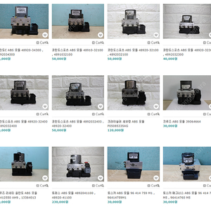 코란도 ,크라이슬러 ,크루즈 ,라세티 ,토스카 ,토레스 ABS모듈