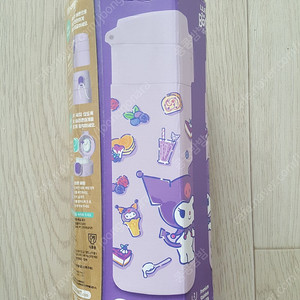 (새상품) 릴팡 더보틀 엣지 원터치 이중스텐텀블러 쿠로미 360ml