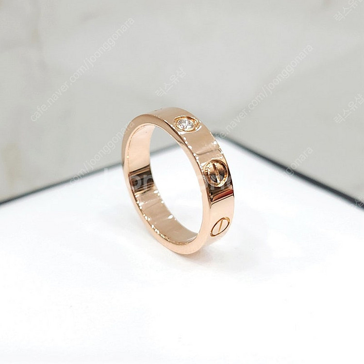 [럭스유] 까르띠에 다이아 1P 러브밴드 링 18K 로...--3