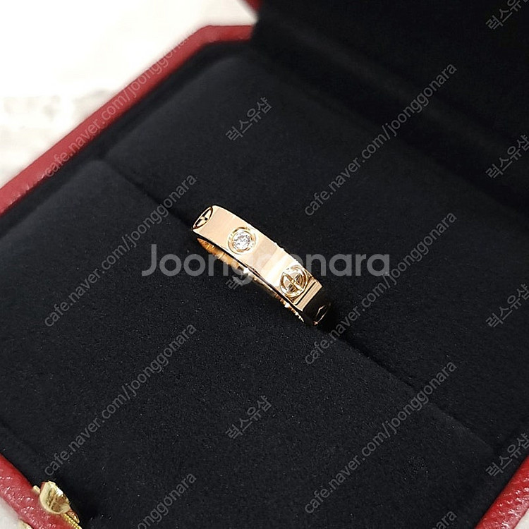 [럭스유] 까르띠에 다이아 1P 러브밴드 링 18K 로...--4