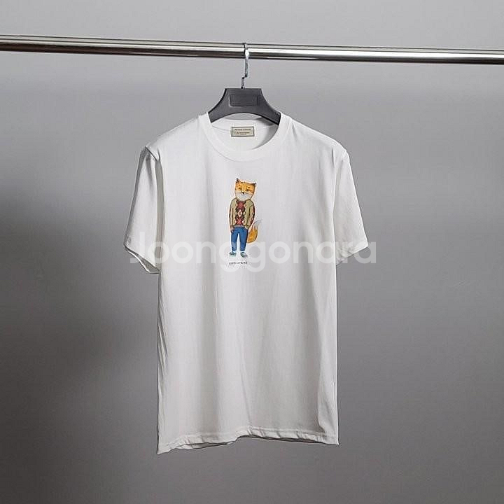 메종키츠네[MK] 드레스드폭스 코튼 반팔티--5