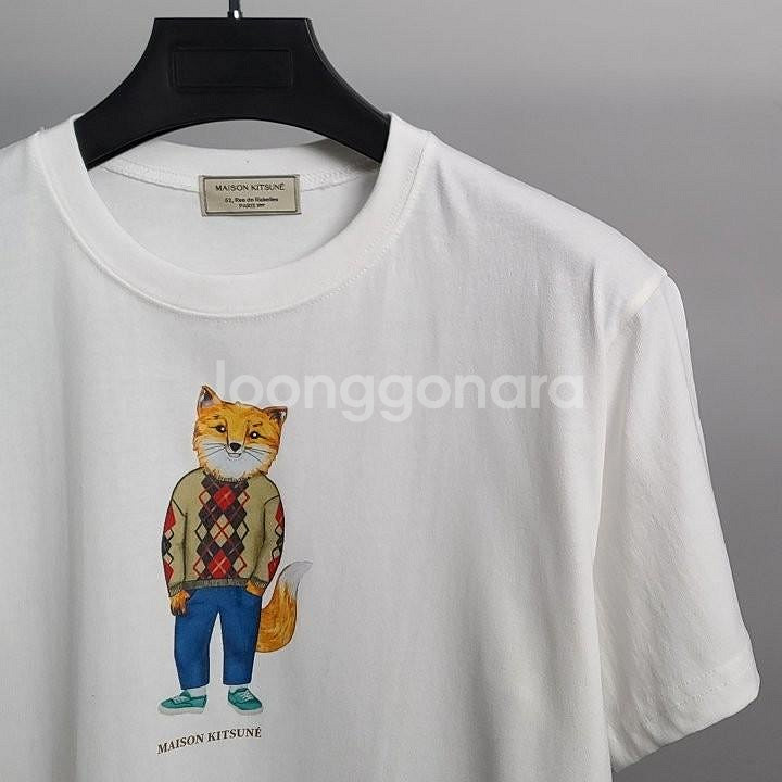 메종키츠네[MK] 드레스드폭스 코튼 반팔티--7