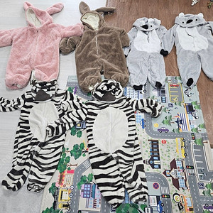 쌍둥이 우주복 동물잠옷 110 남매둥이110 동물잠옷110