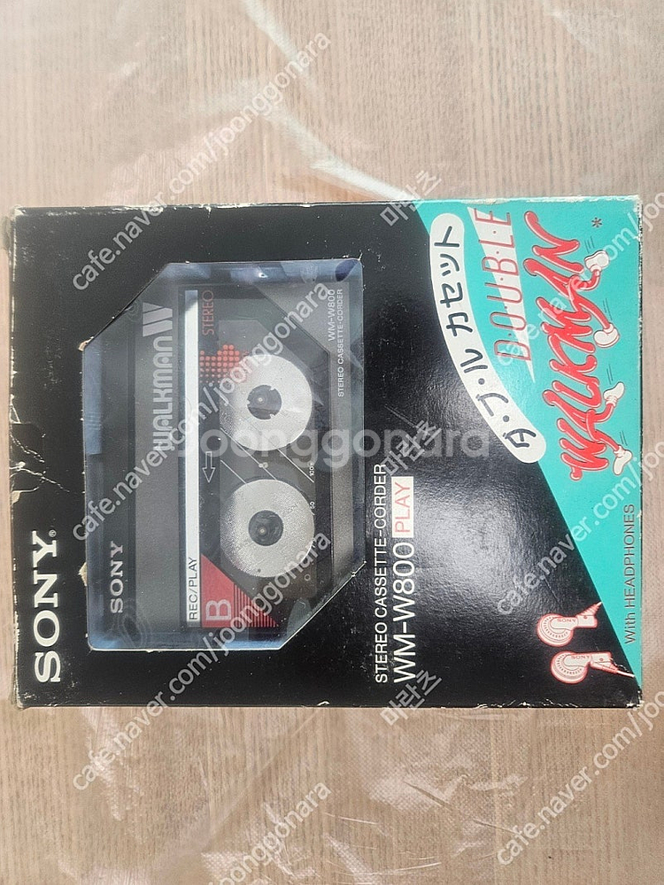 SONY WM-W800 더블데크 워크맨 미사용 박스 F--0