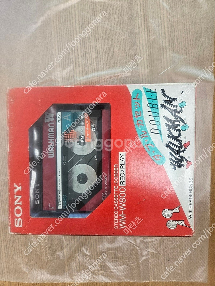 SONY WM-W800 더블데크 워크맨 미사용 박스 F--1