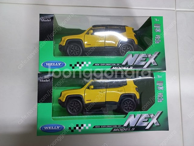 WELLY NEX 1:32 2016 지프 레니게이드 옐...--3