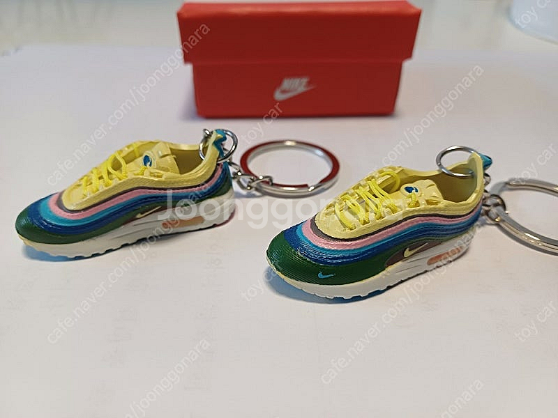 나이키 션우더스푼 션맥스 키링 키홀더 한켤레 (2개)+전용박스 새상품--1