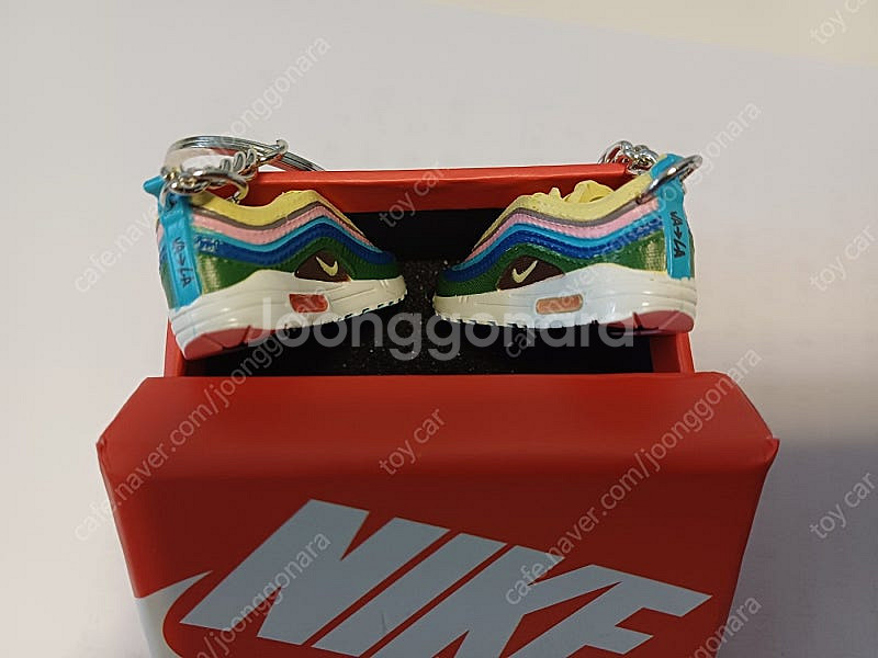 나이키 션우더스푼 션맥스 키링 키홀더 한켤레 (2개)+전용박스 새상품--3