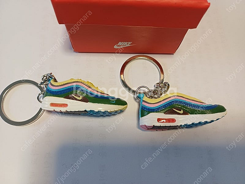 나이키 션우더스푼 션맥스 키링 키홀더 한켤레 (2개)+전용박스 새상품--6