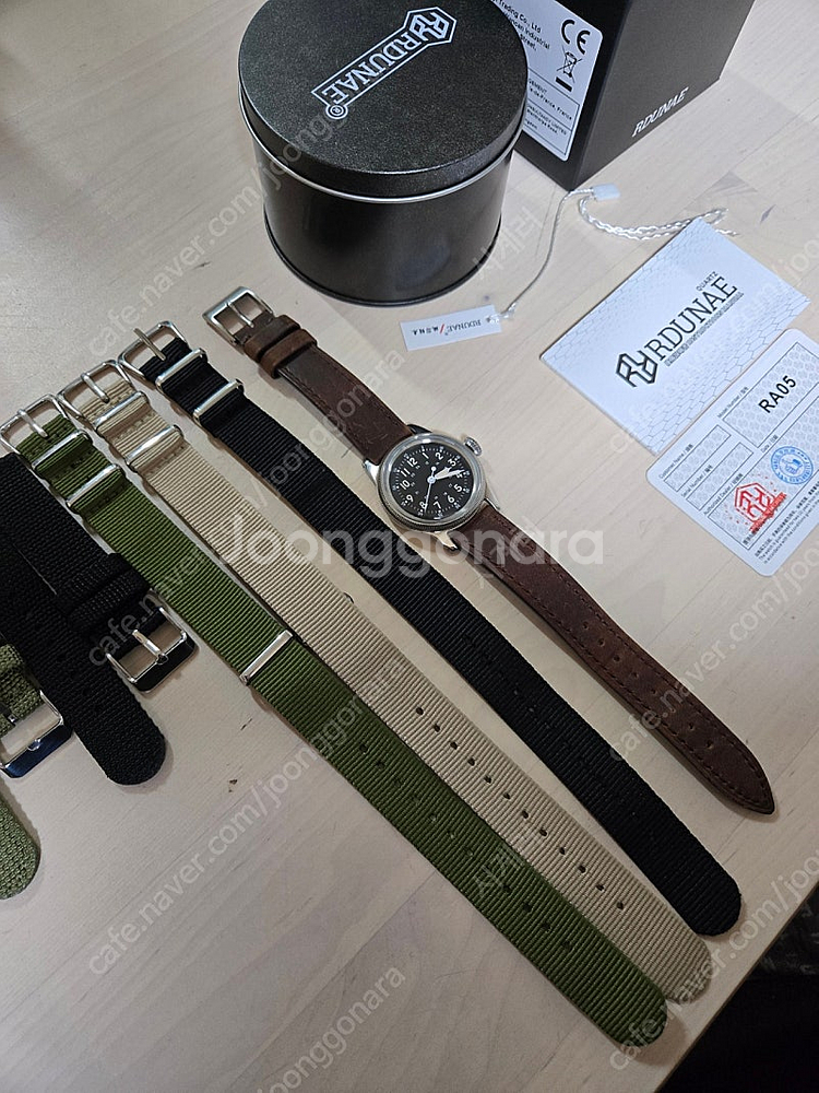 (미사용) 알던애 ra05 (6.25전쟁 시계)스트랩 6개 서비스로 제공--0