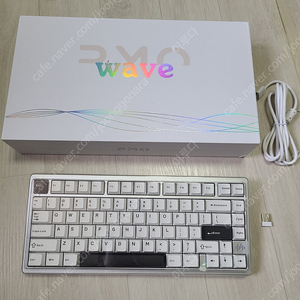 pmo wave 75 웨이브 75 실버 청죽축 기계식 키보드 팝니다