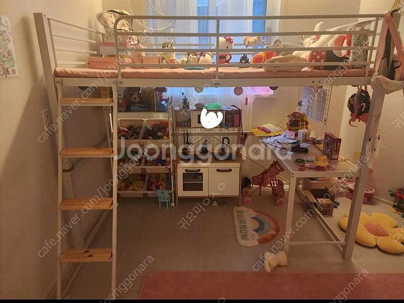 에보니아 철제 2층침대--0