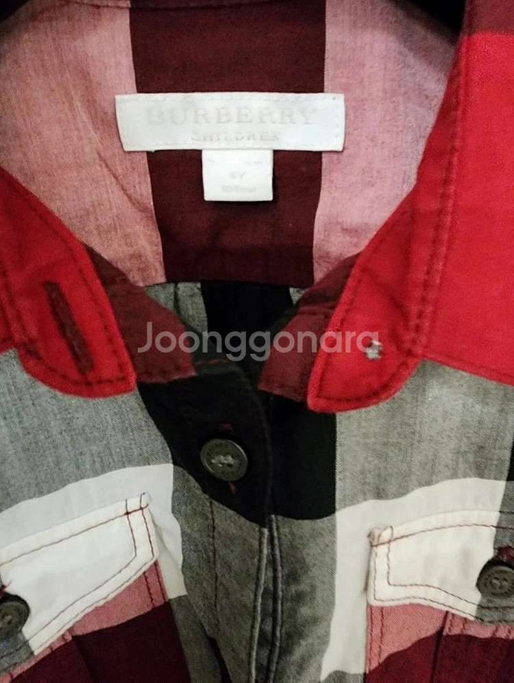 버버리칠드런 4세 여아 체크원피스 정품--2