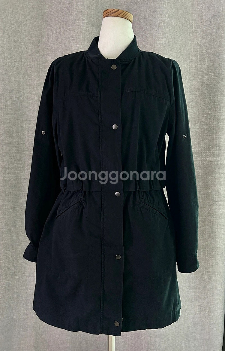 BLUEREIMS Paris 의 블랙 면100 트랜치코...--2